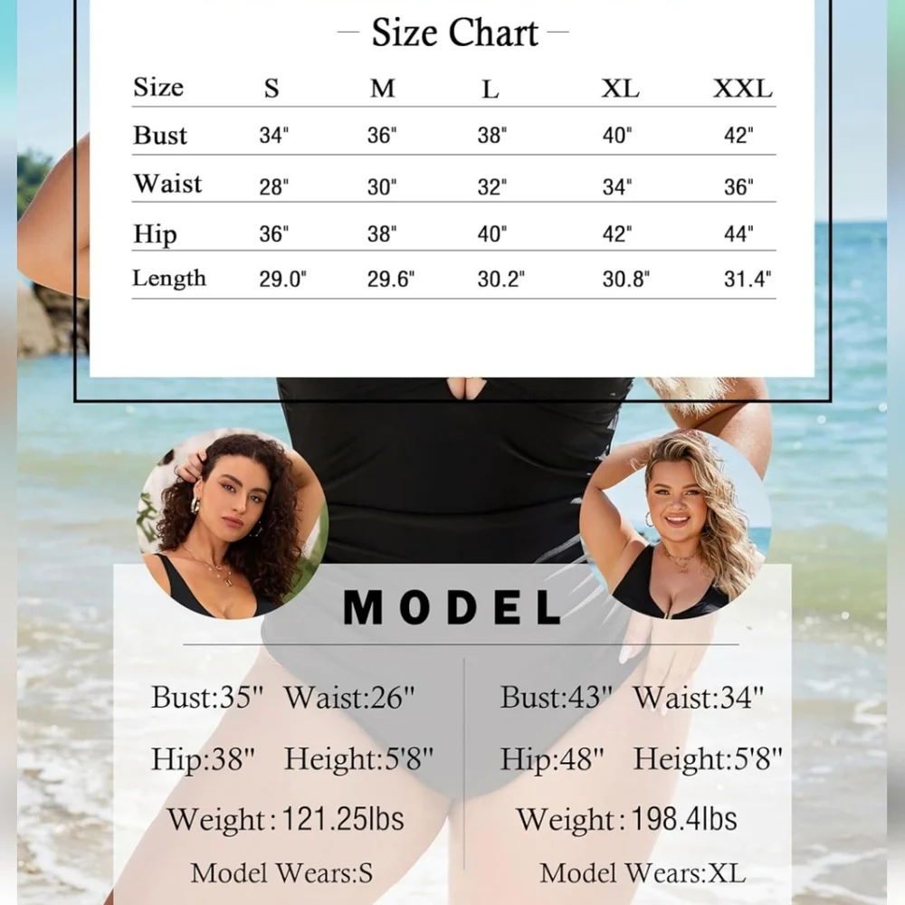 One Piece Ruched Tummy Control Swimsuit